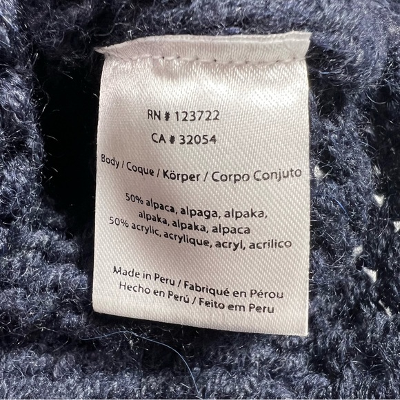 XIRENA Whistler Apres Ski Sweater Alpaca Blend Navy Size Small - Picture 6 of 9